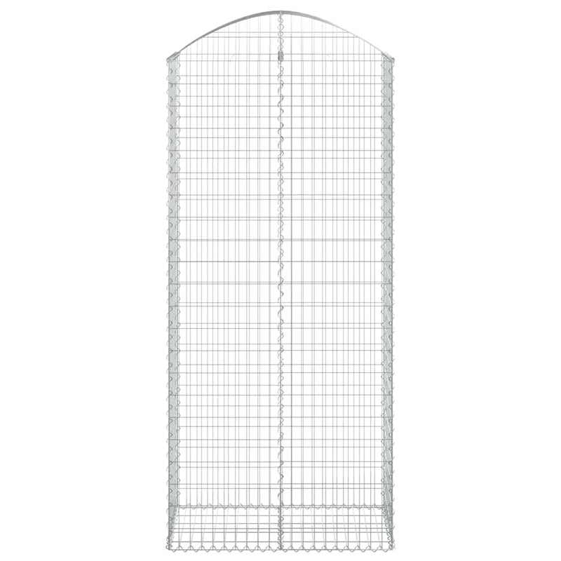 vidaXL íves horganyzott vas gabion kosár 100x50x220/240 cm