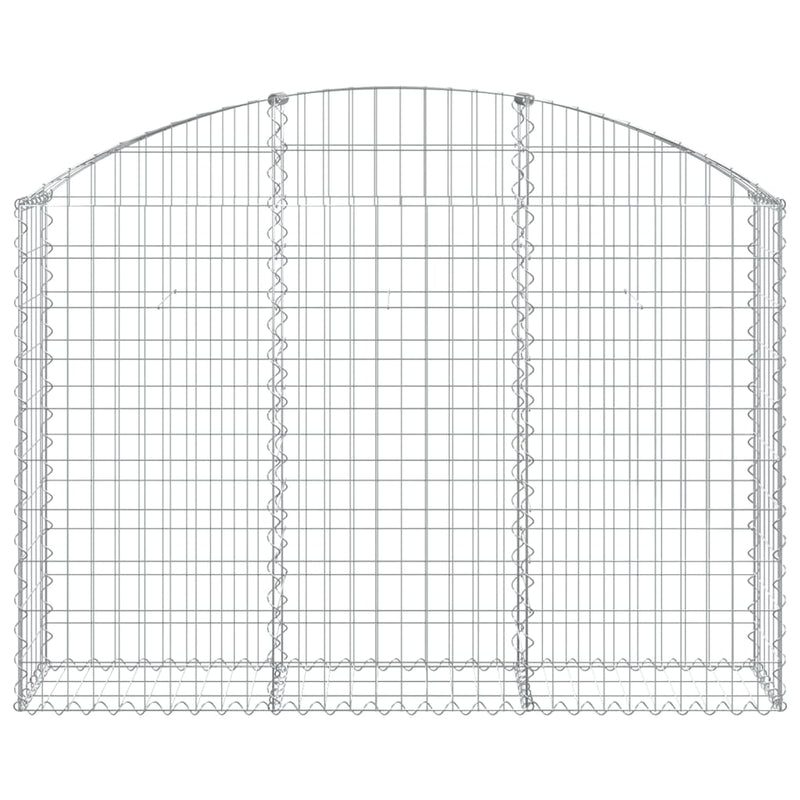 vidaXL íves horganyzott vas gabion kosár 150x30x100/120 cm