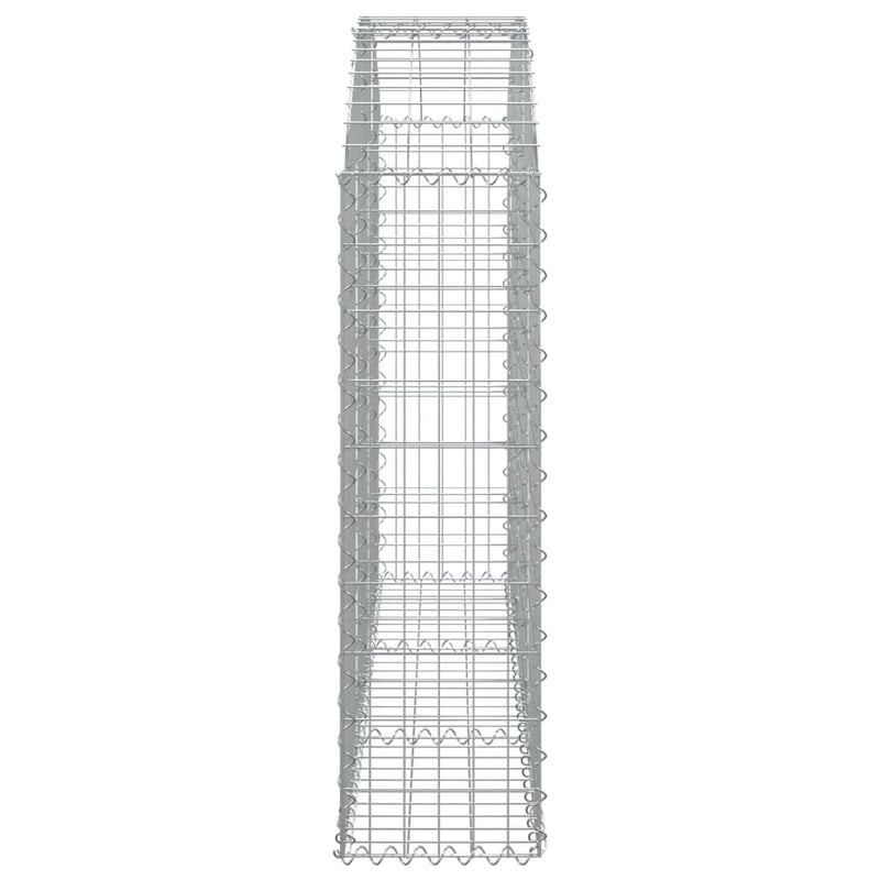 vidaXL íves horganyzott vas gabion kosár 150x30x100/120 cm