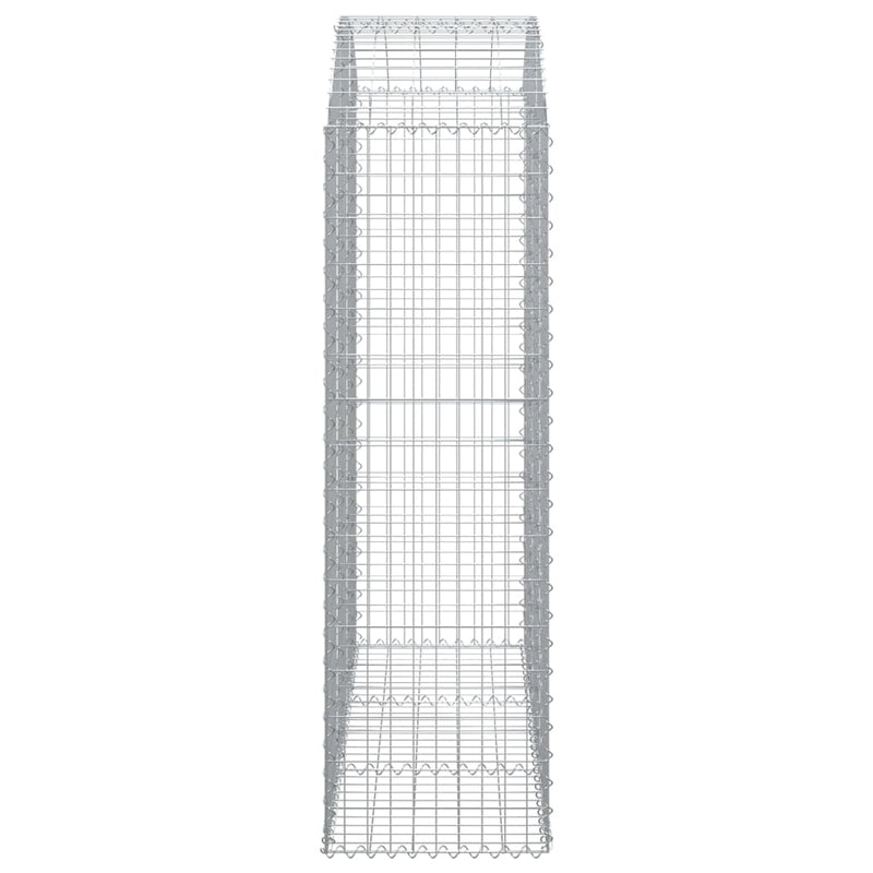 vidaXL íves horganyzott vas gabion kosár 150x50x160/180 cm