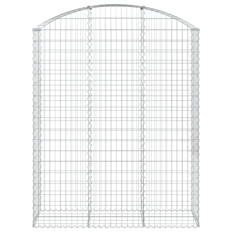 vidaXL íves horganyzott vas gabion kosár 150x50x180/200 cm