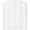 vidaXL íves horganyzott vas gabion kosár 200x30x220/240 cm