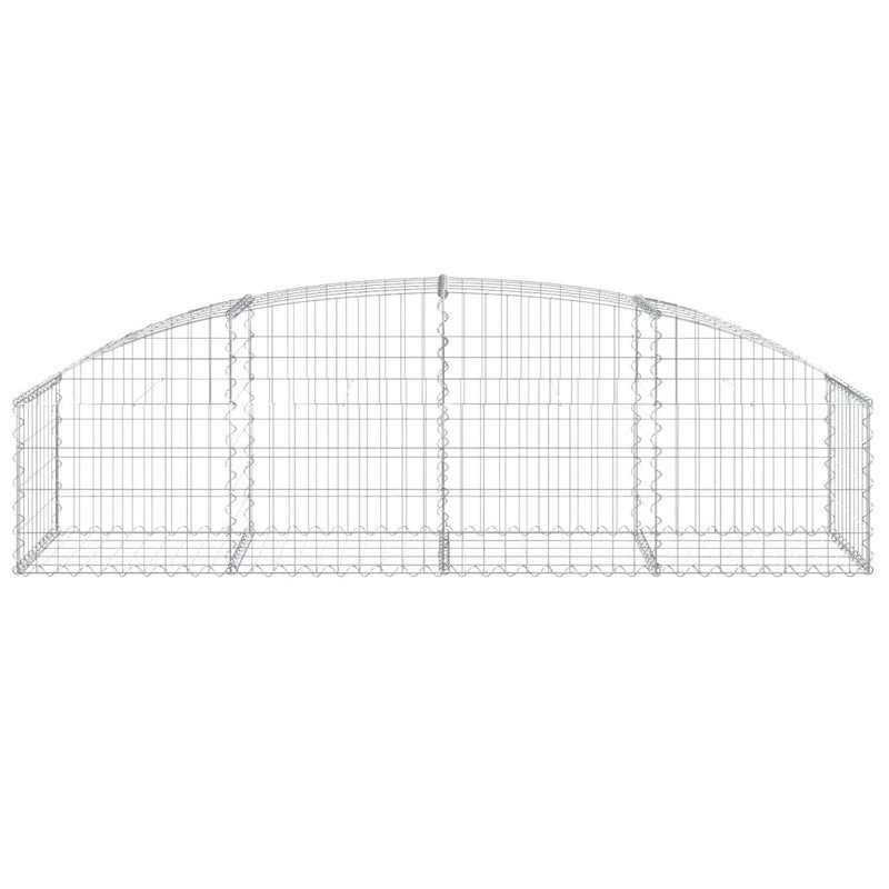 vidaXL íves horganyzott vas gabion kosár 200x50x40/60 cm