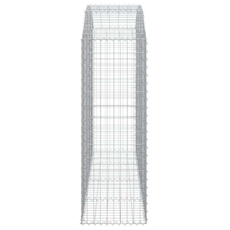 vidaXL íves horganyzott vas gabion kosár 200x50x140/160 cm