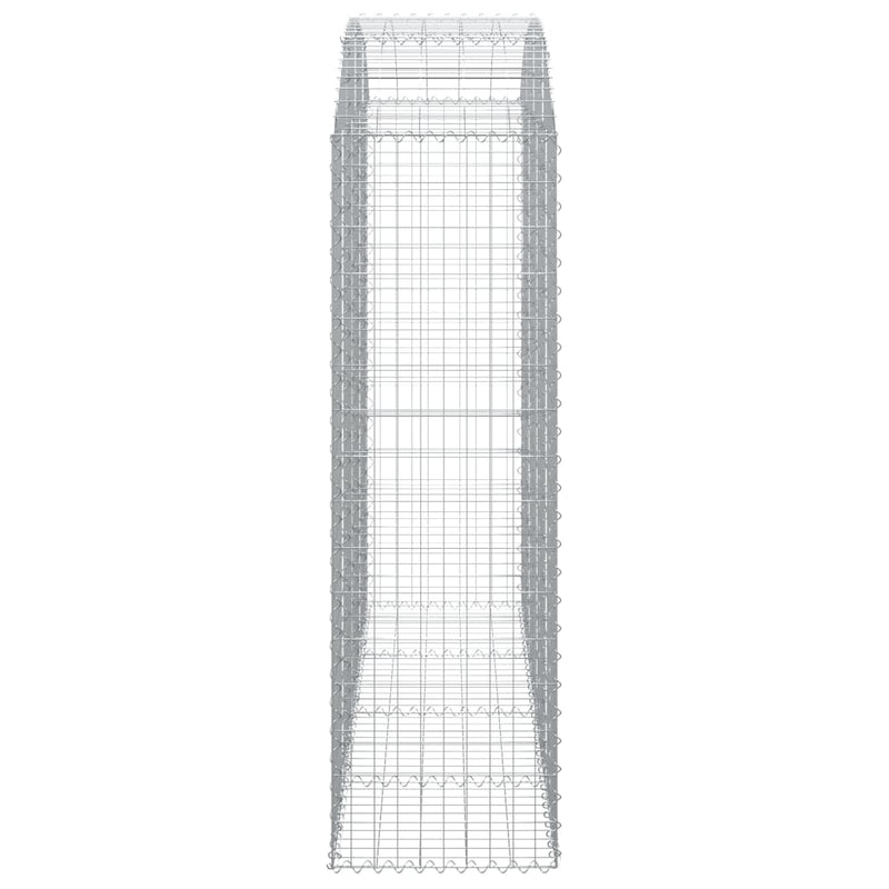 vidaXL íves horganyzott vas gabion kosár 200x50x160/180 cm