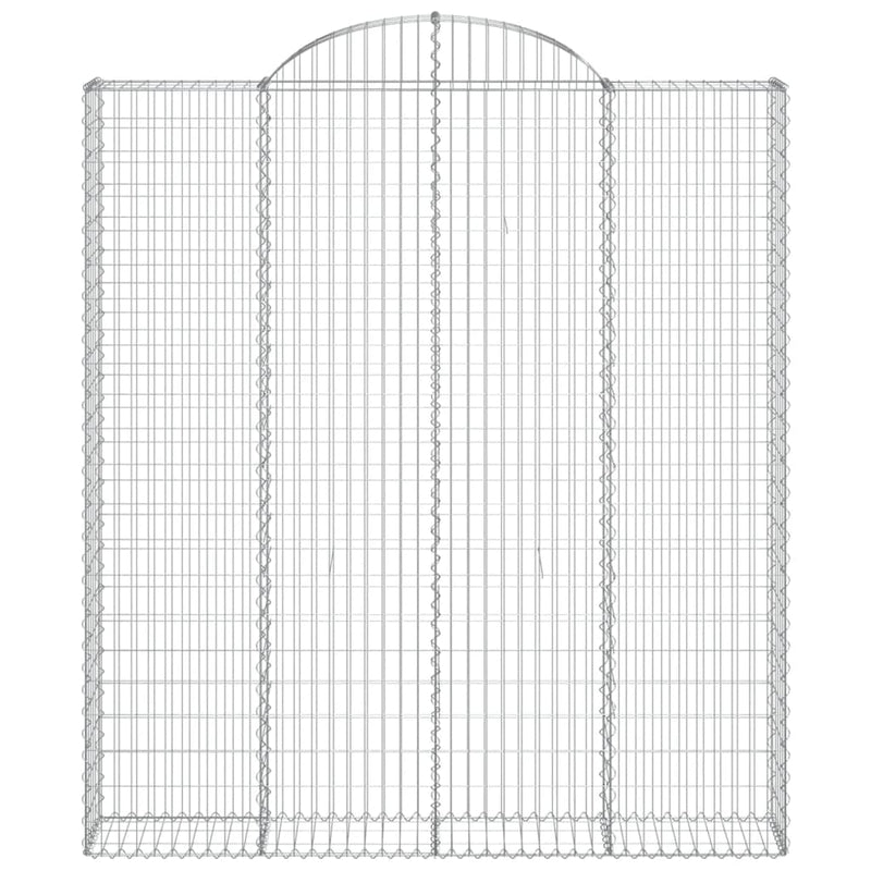 vidaXL íves horganyzott vas gabion kosár 200x30x220/240 cm