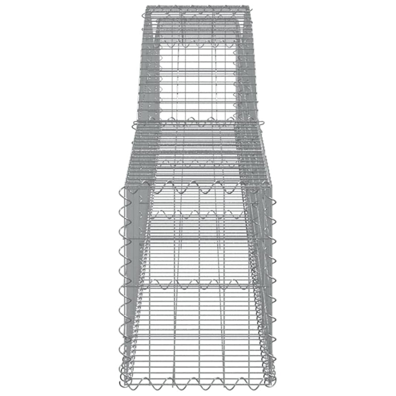 vidaXL íves horganyzott vas gabion kosár 400x30x40/60 cm