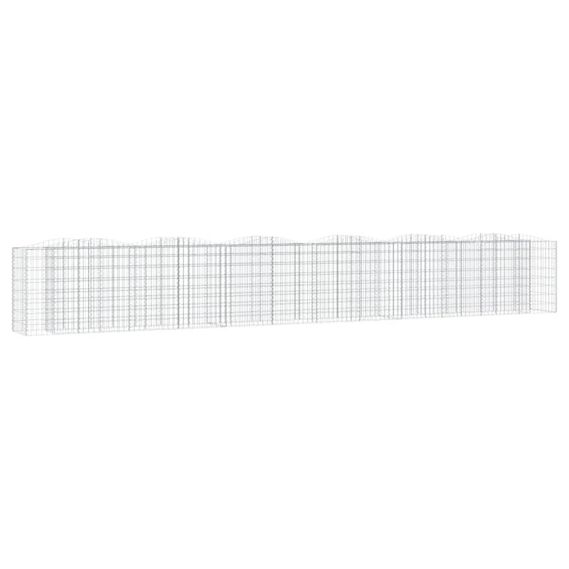 vidaXL íves horganyzott vas gabion magaságyás 600 x 50 x 100 cm