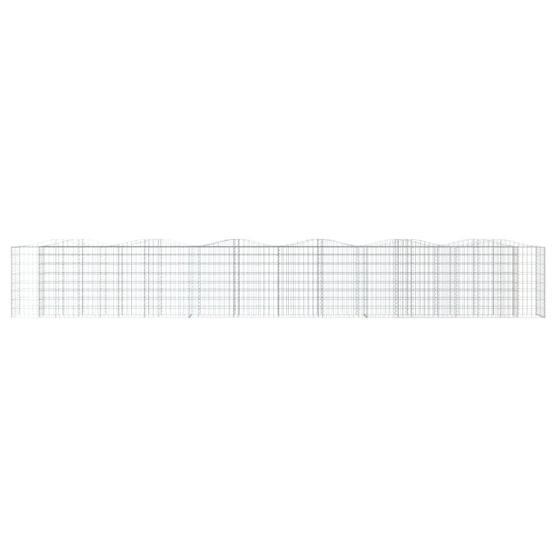 vidaXL íves horganyzott vas gabion magaságyás 600 x 50 x 100 cm