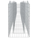 vidaXL íves horganyzott vas gabion magaságyás 600 x 50 x 100 cm