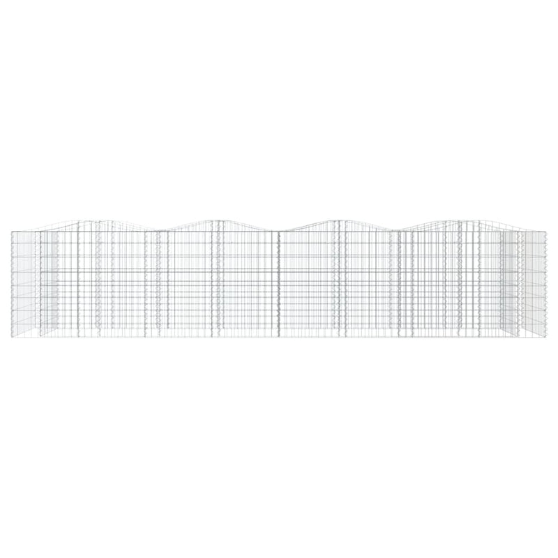 vidaXL íves horganyzott vas gabion magaságyás 400 x 100 x 100 cm