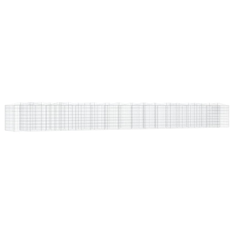 vidaXL íves horganyzott vas gabion magaságyás 800 x 100 x 100 cm