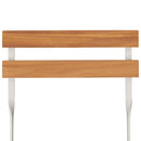 vidaXL 8 db tömör tíkfa és acél összecsukható bisztrószék