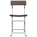 vidaXL 6 db barna polyrattan összecsukható bisztrószék