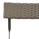 vidaXL 4 db szürke polyrattan összecsukható bisztrószék