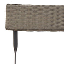 vidaXL 6 db szürke polyrattan összecsukható bisztrószék