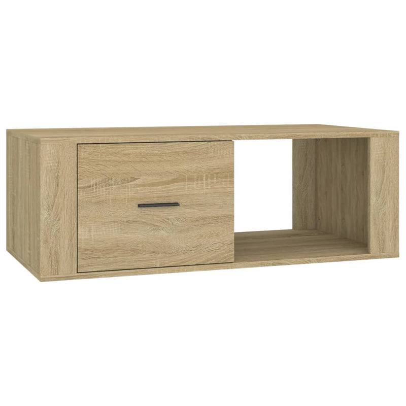 vidaXL sonoma tölgy színű szerelt fa dohányzóasztal 100x50,5x35 cm