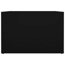 vidaXL fekete szerelt fa éjjeliszekrény 57 x 55 x 36 cm