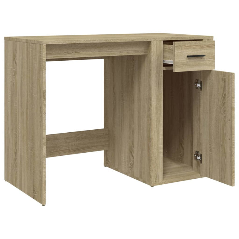 vidaXL sonoma tölgy színű szerelt fa íróasztal 100 x 49 x 75 cm