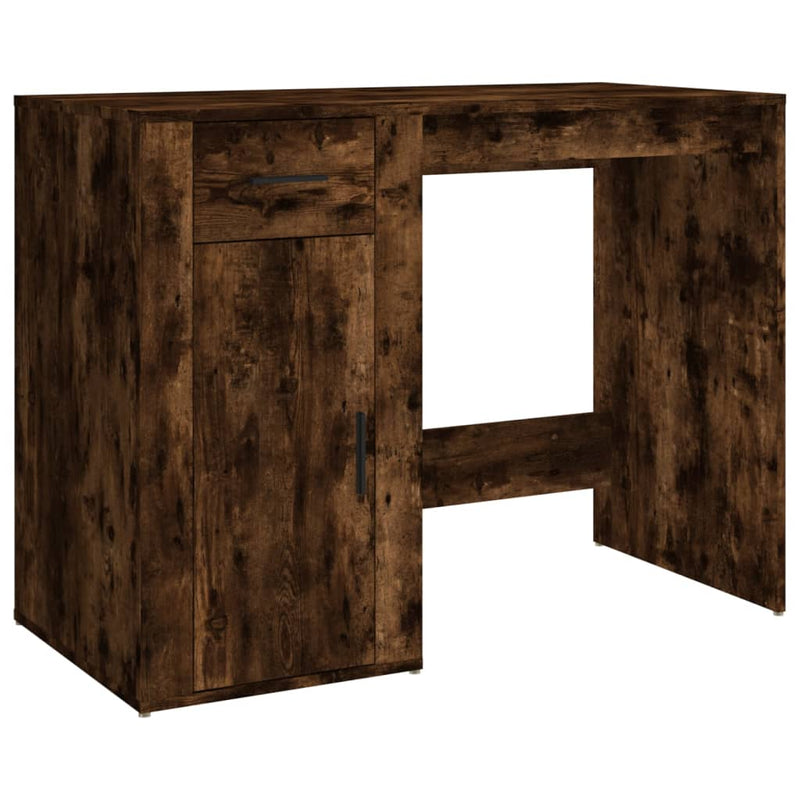 vidaXL füstös tölgy színű szerelt fa íróasztal 100x49x75 cm