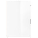 vidaXL magasfényű fehér szerelt fa asztal-kocsi 40x49x75 cm