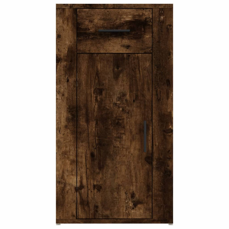 vidaXL füstölt tölgy színű szerelt fa íróasztal szekrény 40x49x75 cm