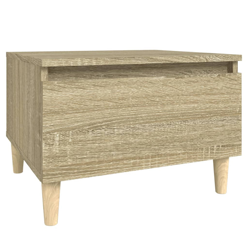 vidaXL sonoma tölgy színű szerelt fa kisasztal 50x46x35 cm