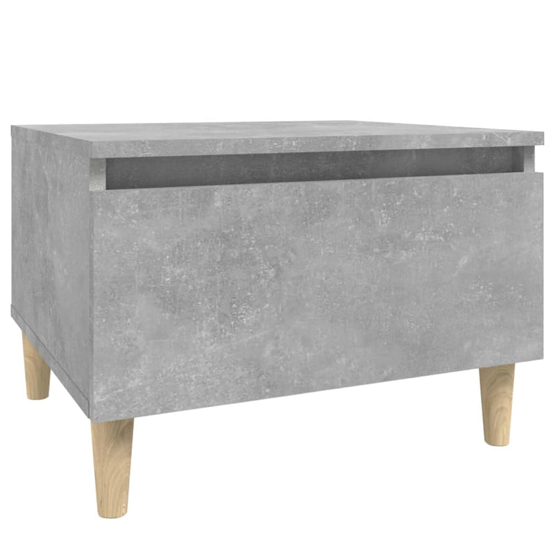 vidaXL 2 db betonszürke szerelt fa kisasztal 50x 46 x 35 cm
