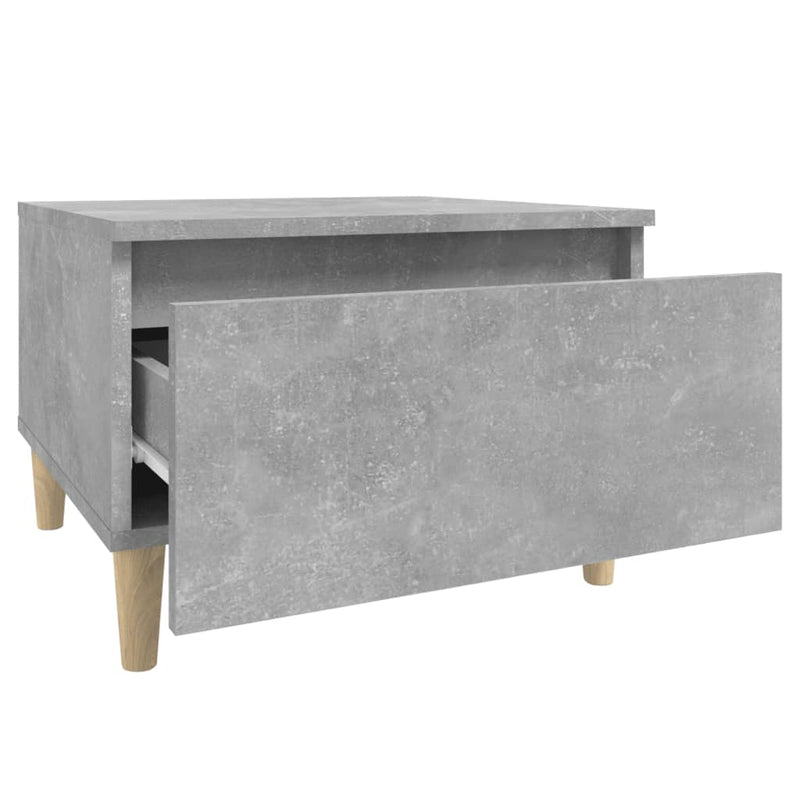vidaXL 2 db betonszürke szerelt fa kisasztal 50x 46 x 35 cm