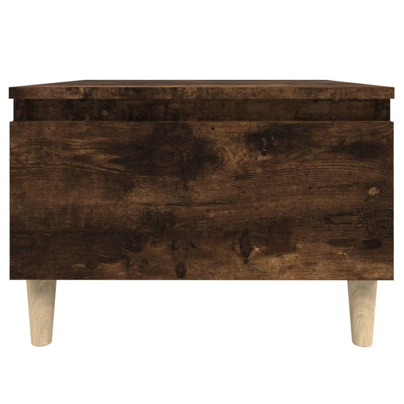 vidaXL füstös tölgy színű szerelt fa kisasztal 50 x 46 x 35 cm