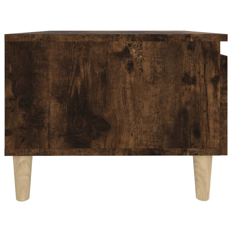 vidaXL 2 db füstös tölgy színű szerelt fa kisasztal 50 x 46 x 35 cm