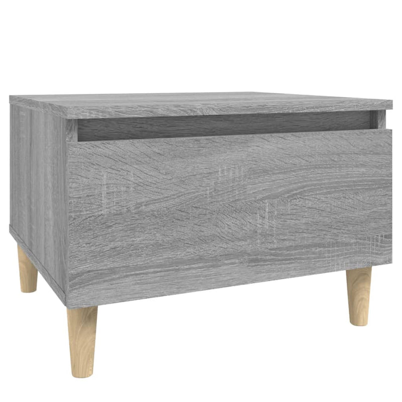 vidaXL szürke sonoma színű szerelt fa kisasztal 50x46x35 cm