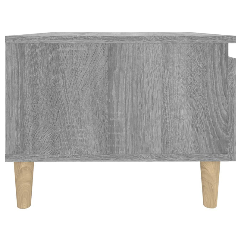 vidaXL szürke sonoma színű szerelt fa kisasztal 50x46x35 cm