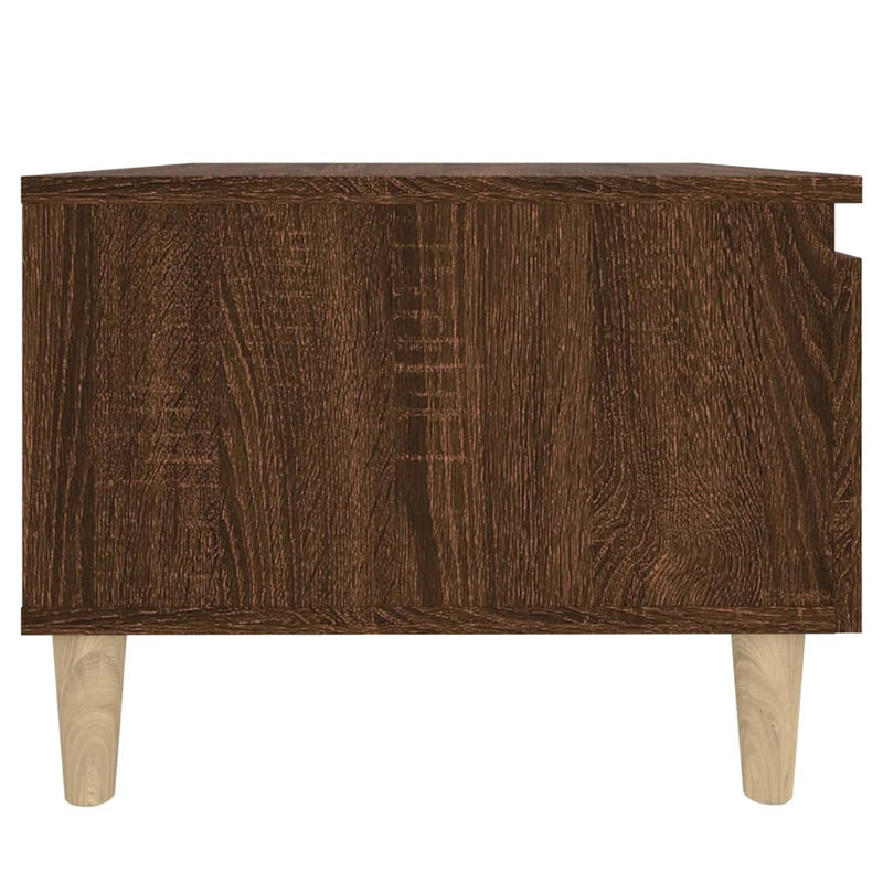 vidaXL 2 db barna tölgyszínű szerelt fa kisasztal 50 x 46 x 35 cm