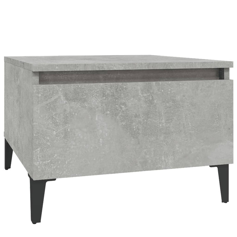 vidaXL betonszürke szerelt fa dohányzóasztal 90x49x45 cm