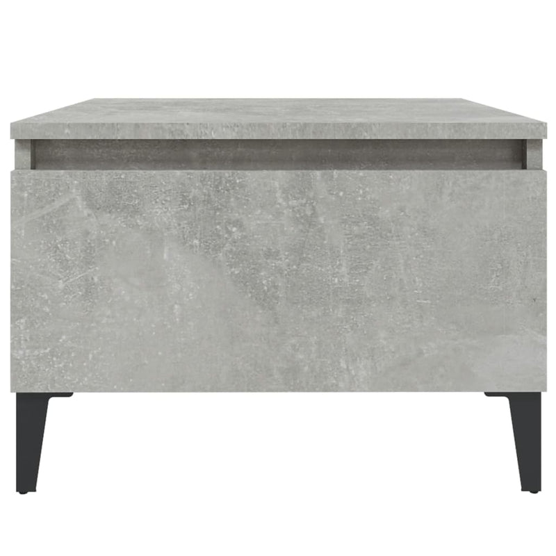 vidaXL betonszürke szerelt fa dohányzóasztal 90x49x45 cm