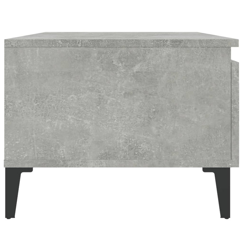 vidaXL 2 db betonszürke szerelt fa kisasztal 50x 46 x 35 cm
