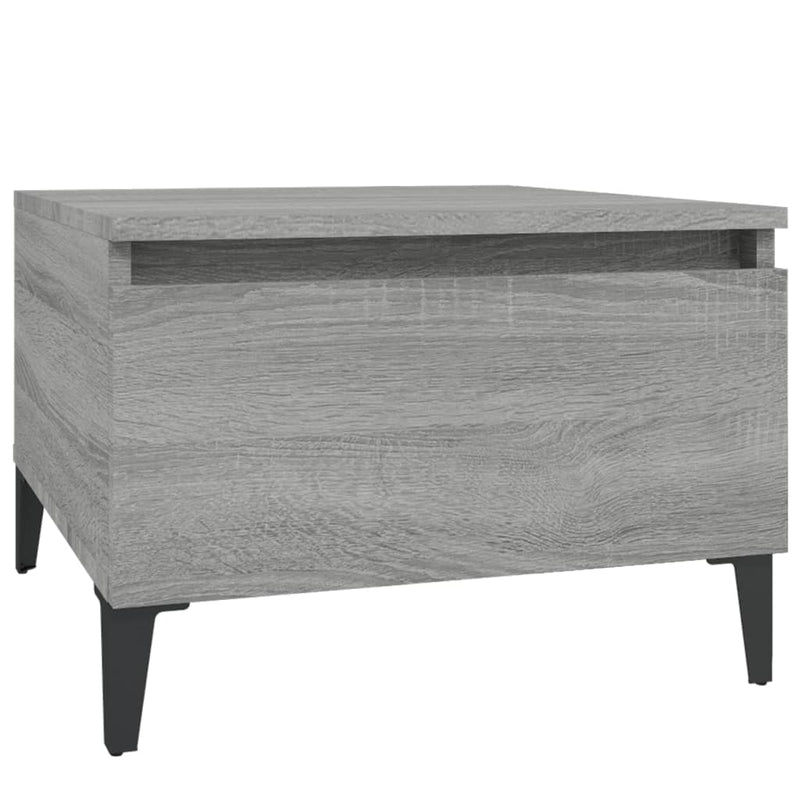 vidaXL 2 db szürke sonoma színű szerelt fa kisasztal 50x46x35 cm