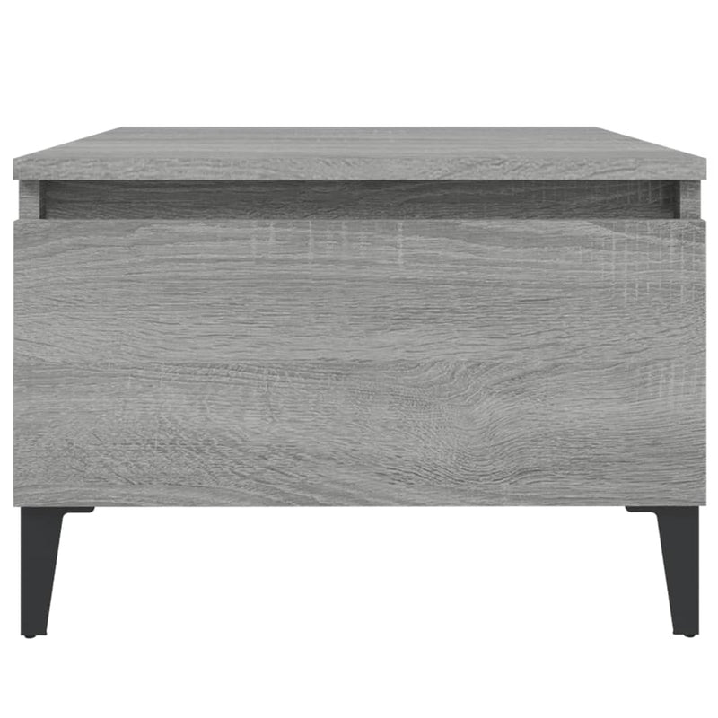 vidaXL 2 db szürke sonoma színű szerelt fa kisasztal 50x46x35 cm