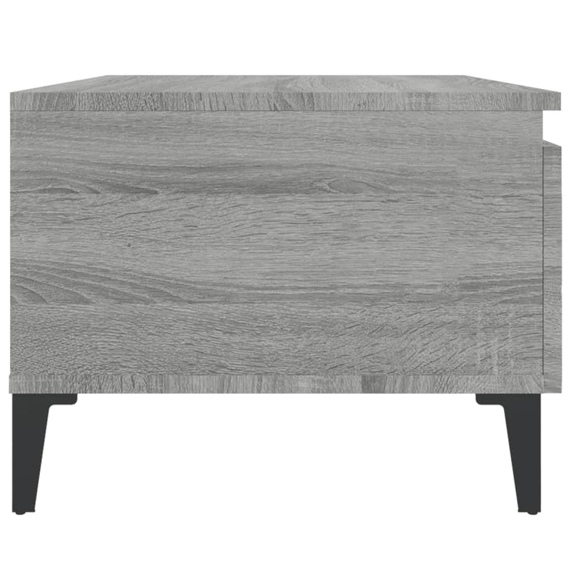 vidaXL 2 db szürke sonoma színű szerelt fa kisasztal 50x46x35 cm