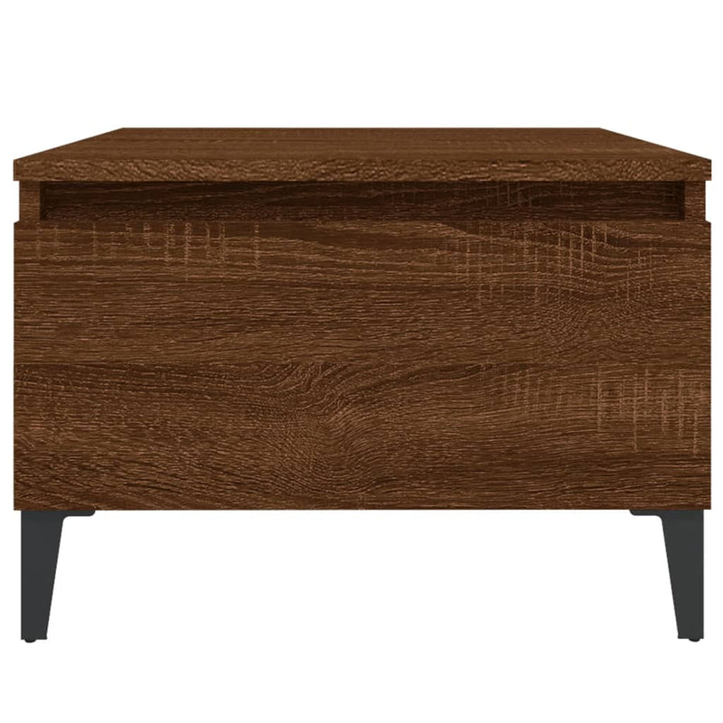 vidaXL 2 db barna tölgyszínű szerelt fa kisasztal 50 x 46 x 35 cm