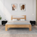 vidaXL 2 db fekete szerelt fa éjjeliszekrény 50 x 46 x 50 cm