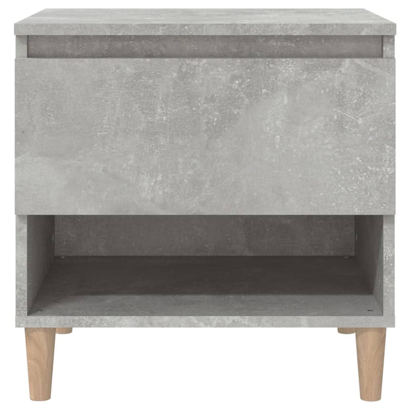 vidaXL 2 db betonszürke szerelt fa éjjeliszekrény 50x 46 x 50 cm