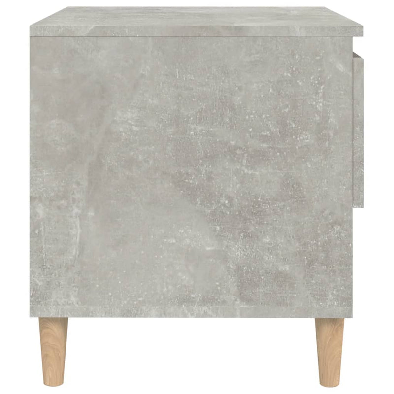vidaXL 2 db betonszürke szerelt fa éjjeliszekrény 50x 46 x 50 cm
