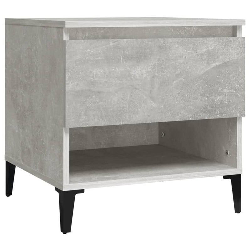 vidaXL betonszürke szerelt fa dohányzóasztal 50 x 46 x 50 cm