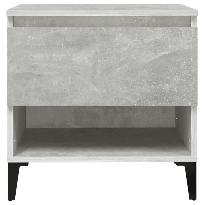 vidaXL betonszürke szerelt fa dohányzóasztal 50 x 46 x 50 cm