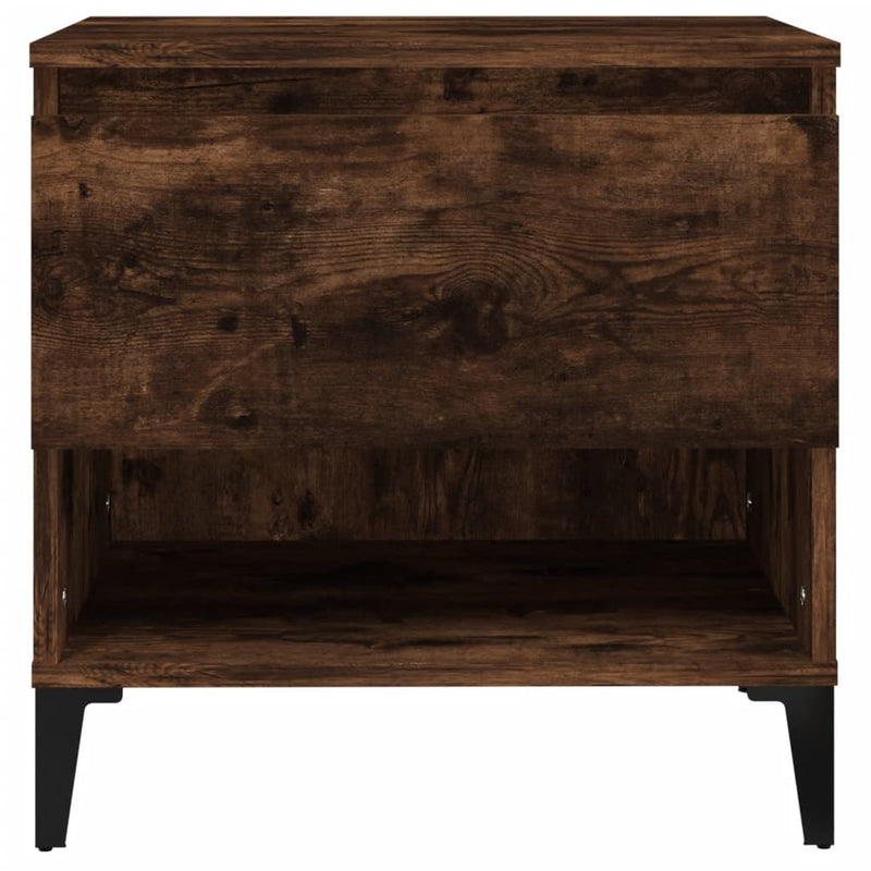 vidaXL 2 db füstös tölgy színű szerelt fa kisasztal 50 x 46 x 50 cm