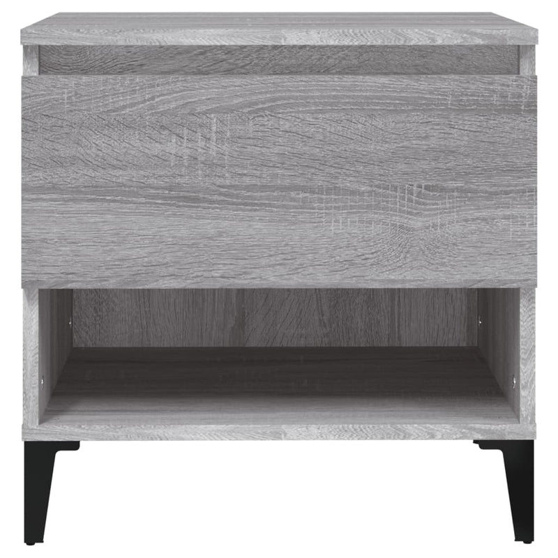 vidaXL 2 db szürke sonoma színű szerelt fa kisasztal 50x46x50 cm