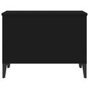 vidaXL fekete szerelt fa dohányzóasztal 60x44,5x45 cm