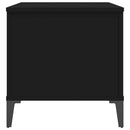 vidaXL fekete szerelt fa dohányzóasztal 90x44,5x45 cm